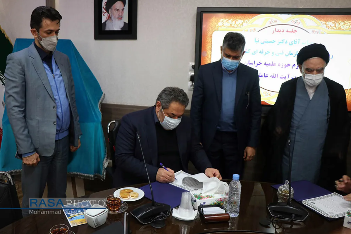 دیدار معاون وزیر تعاون و رییس سازمان آموزش و حرفه&zwnj;ای کشور با ایت الله عاملی