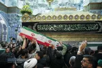 مراسم وداع با پیکر ۸ شهید حملات آمریکایی صهیونیستی اخیر به شهر مقدس قم