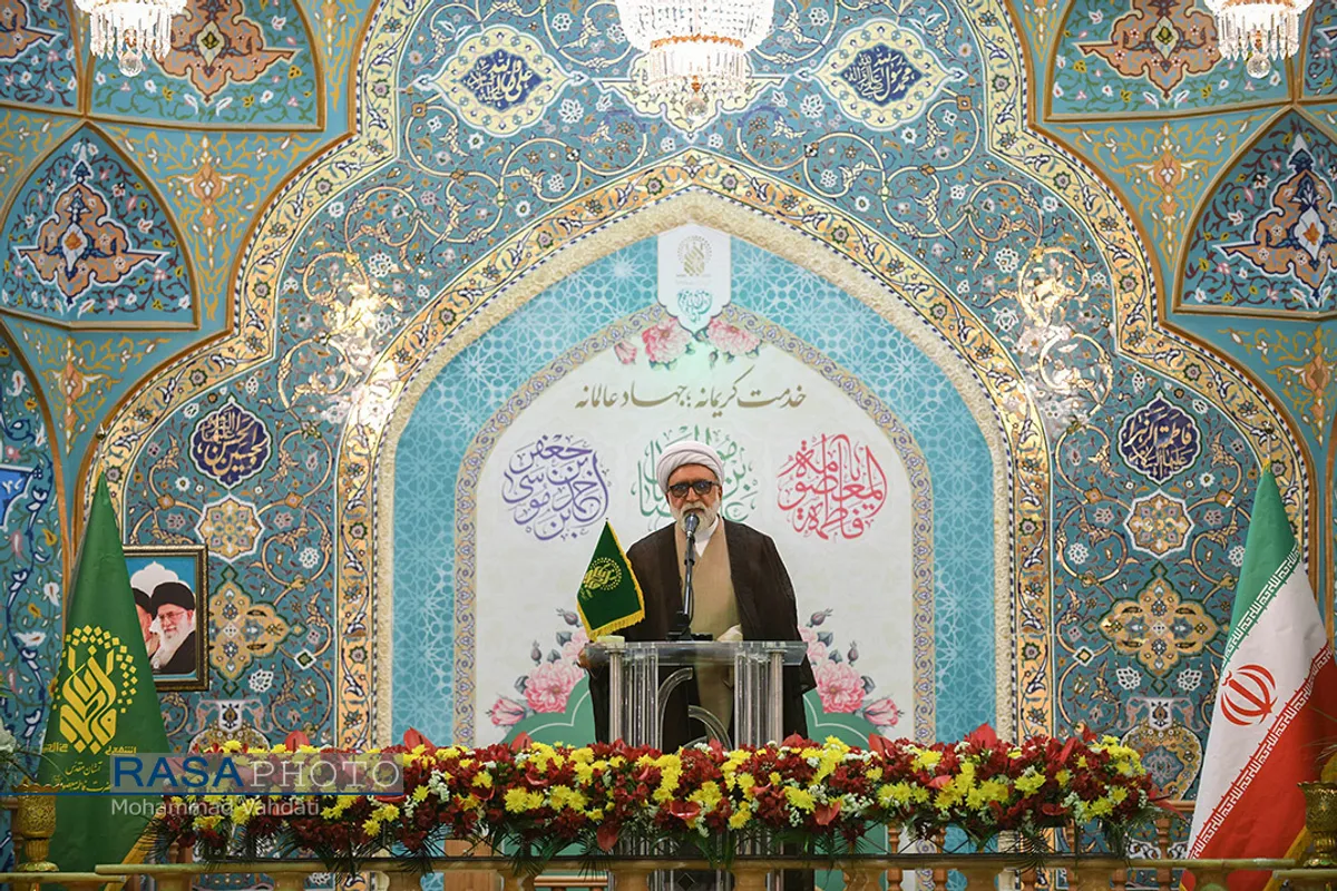 آیین خطبه&zwnj;خوانی آغاز دهه کرامت در حرم حضرت فاطمه معصومه (سلام الله علیها)