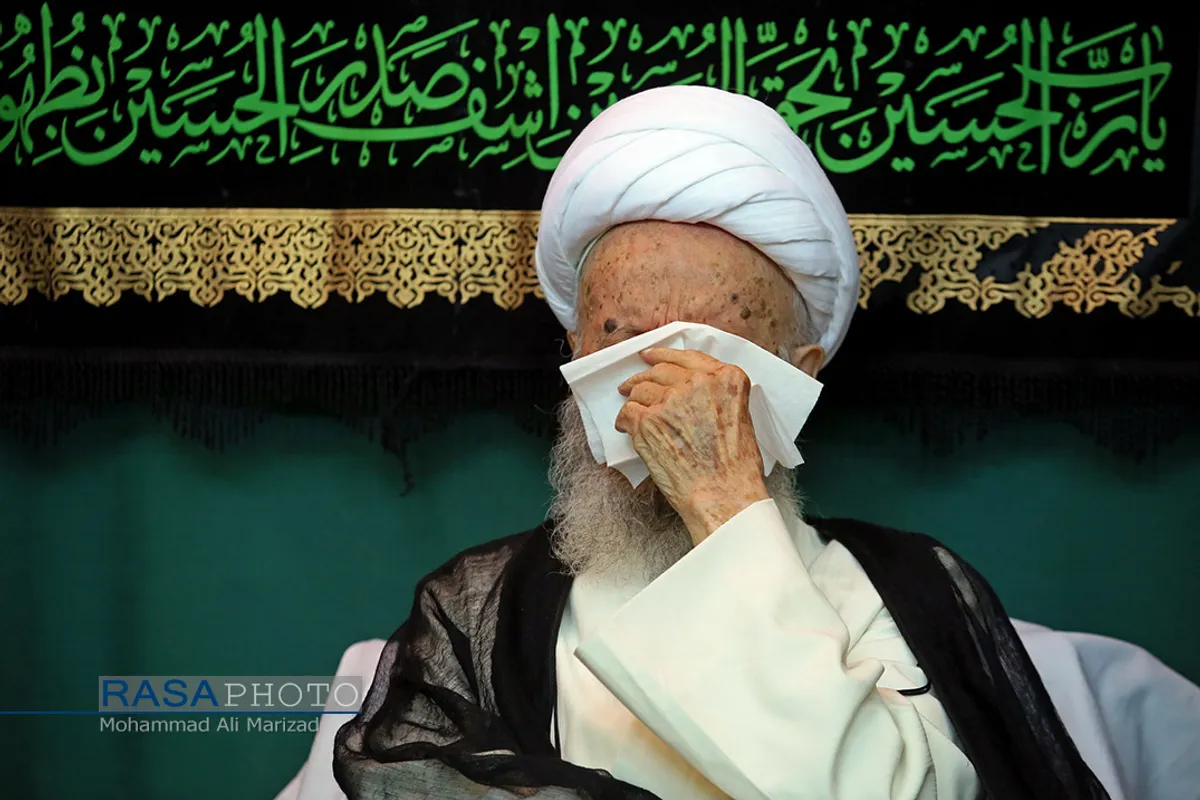 عزاداری روز سوم محرم در دفتر حضرت آیت الله مکارم شیرازی | عکس&zwnj;های منتخب خبرگزاری رسا از عزاداری دهه اول محرم ۱۳۹۸