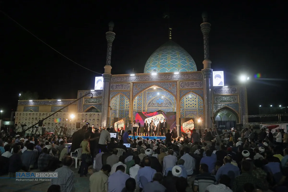 یادواره شهداء منطقه دروازه ری قم با حضور آیت الله شیخ عیسی قاسم