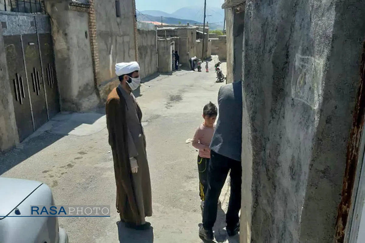 رزمایش کمک مومنانه مدرسه علمیه امیرالمومنین(ع) صحنه&lrm;
