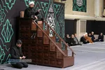 دومین شب مراسم عزاداری شهادت حضرت زهرا (سلام&zwnj;الله&zwnj;علیها) با حضور رهبر انقلاب