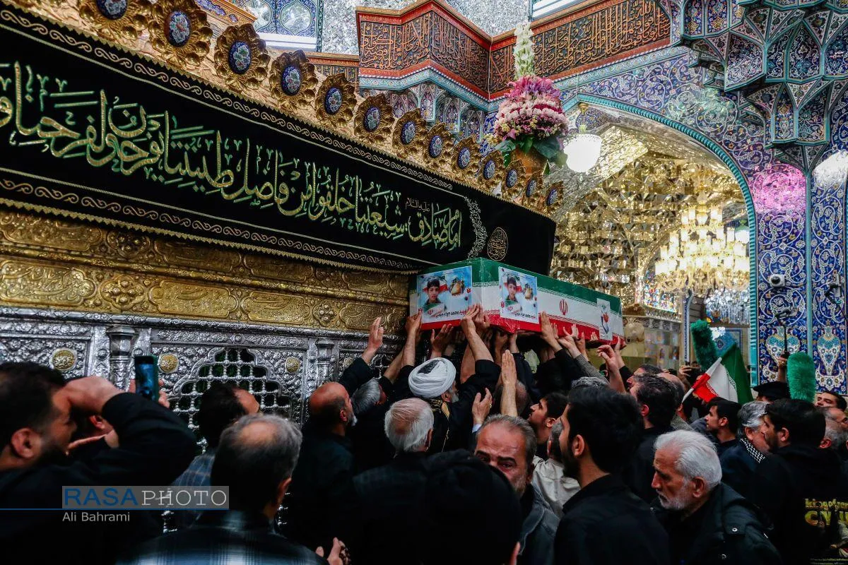 تشییع پیکر ۱۷ شهید تجاوز آمریکایی صهیونی به پردیسان