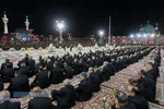 آیین خطبه&zwnj;خوانی شب شهادت امام رضا (ع) در حرم مطهر رضوی