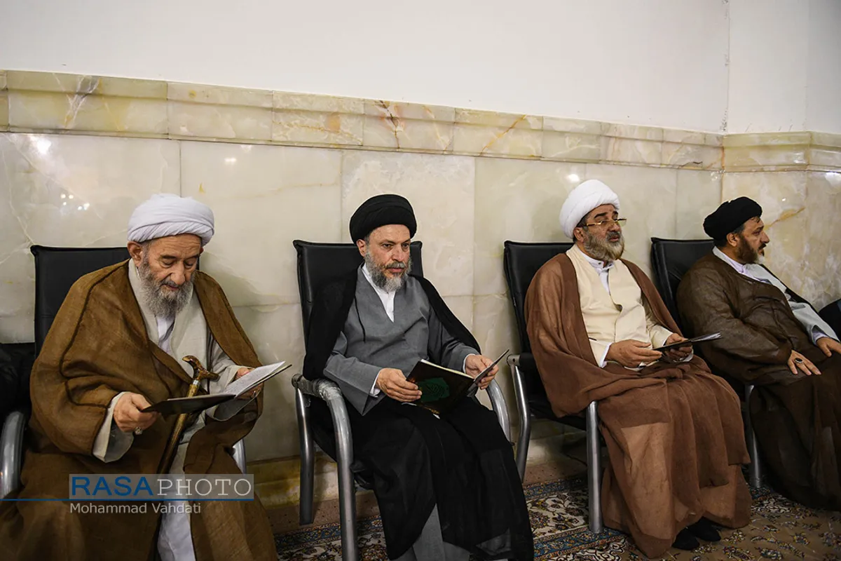 مراسم چهلمین روز ارتحال آیت الله علوی گرگانی