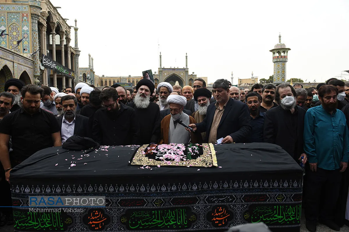 تشییع پیکر مرحوم آیت الله فاطمی&zwnj;نیا در قم