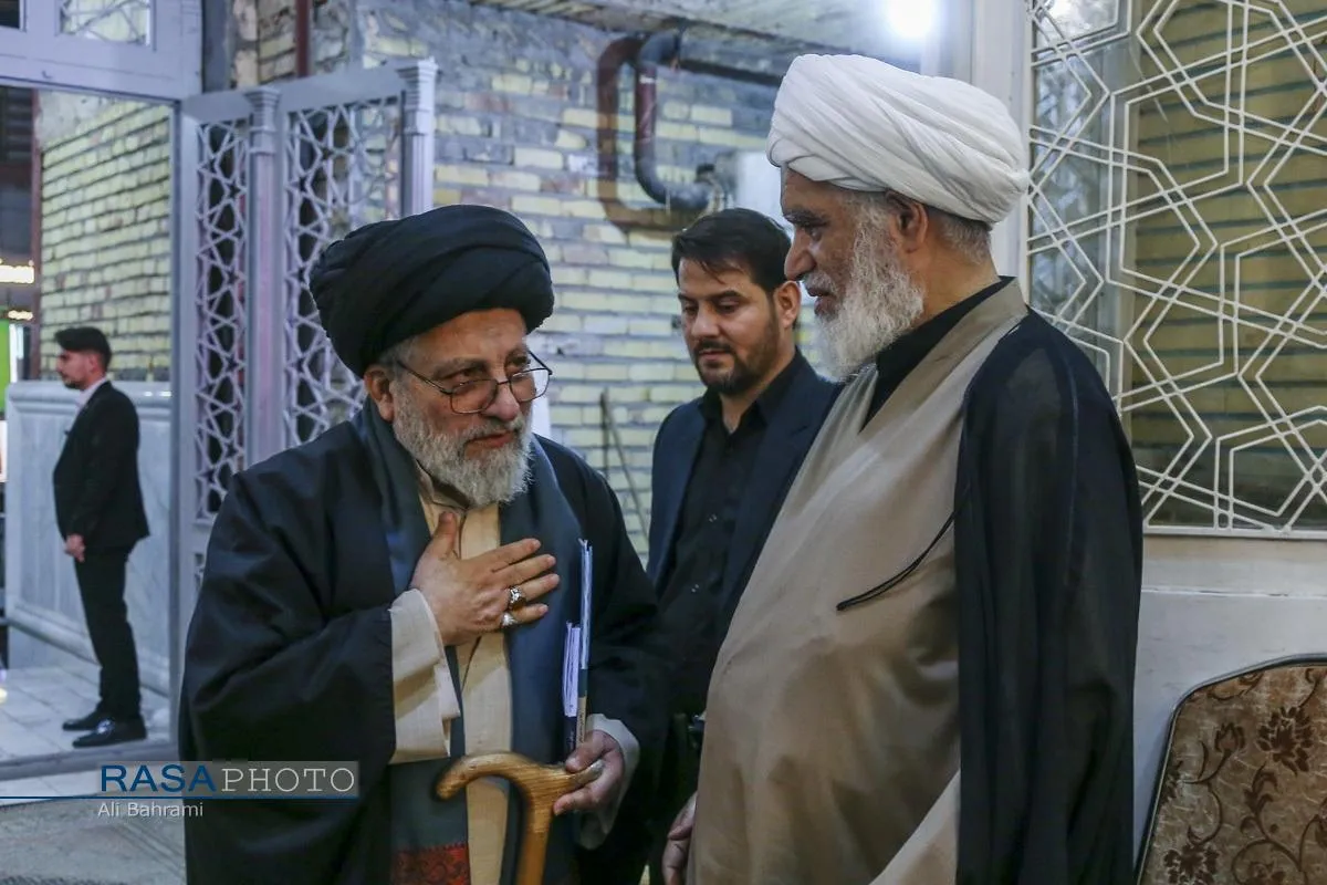 مراسم ختم ابوالزوجه آیت الله کعبی در قم