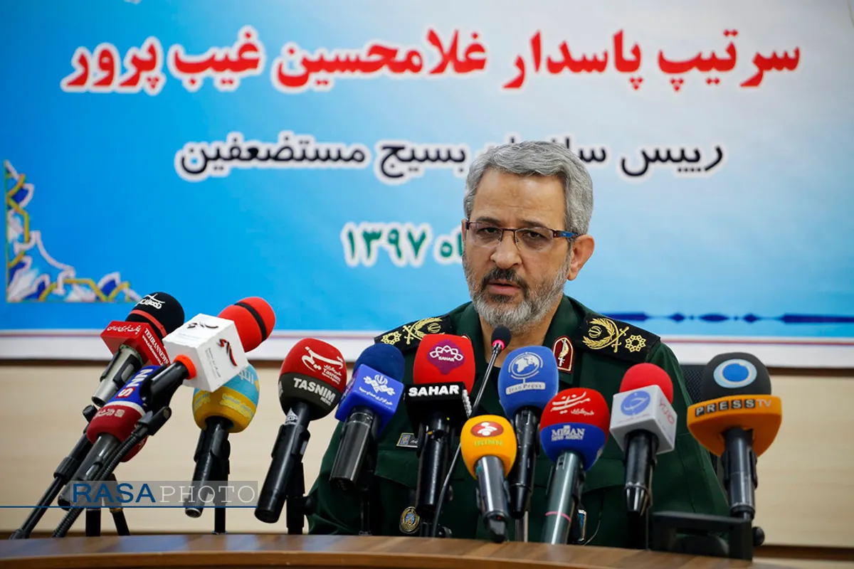 نشست خبری سردار غیب پروز رئیس سازمان بسیج مستضعفین
