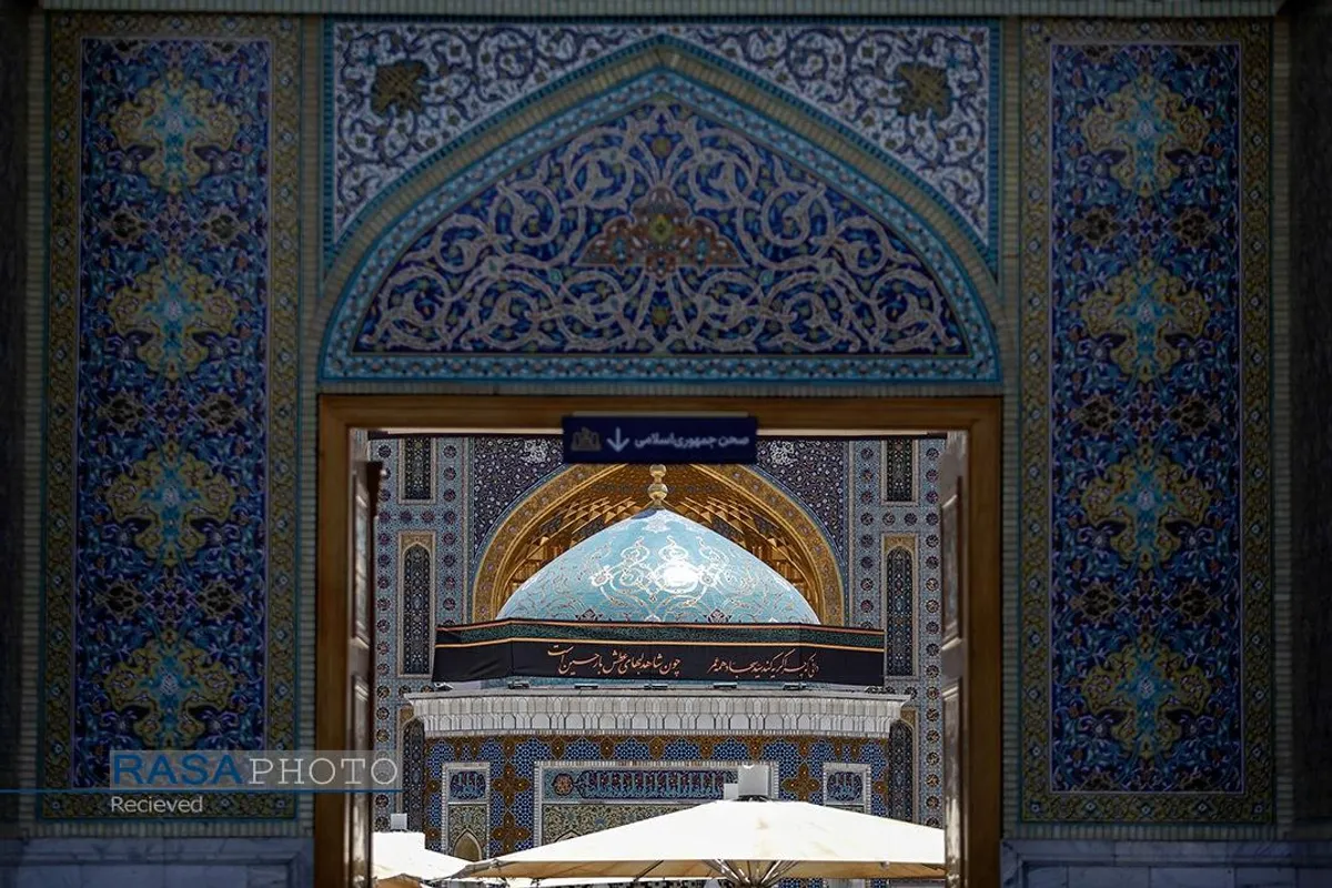 سیاه&zwnj;پوشی حرم مطهر رضوی در آستانه ماه محرم