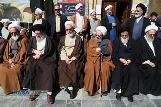 تجمع بزرگ علما، اساتید و طلاب حوزه علمیه قم با عنوان "جهاد بزرگ برای ساختن ایران اسلامی بزرگ"