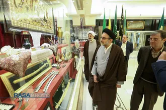 دیدار حجت الاسلام والسملمین خاموشی رئیس ساز مان اوقاف با مراجع تقلید و علما