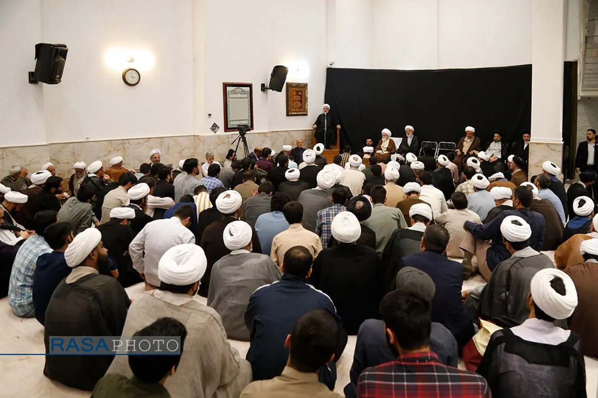 بزرگداشت شهدای غزه و اعلام حمایت از ملت فلسطین در دفتر حضرت آیت&zwnj;الله نوری همدانی