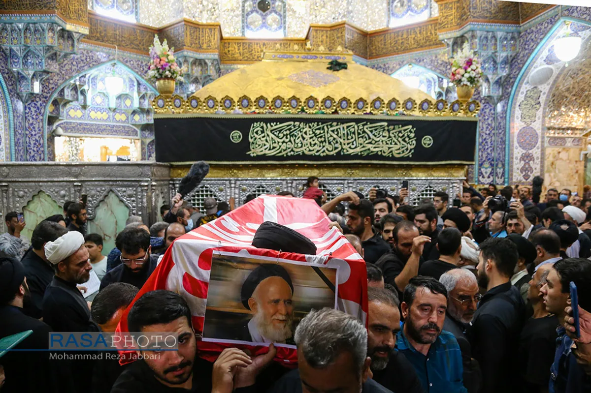 مراسم تشییع آیت الله دریاباری&lrm;&lrm;