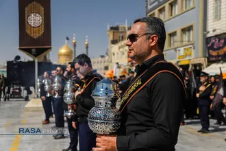 دسته عزاداری خادمان کریمه اهل&zwnj;بیت (ع) در روز شهادت امام رئوف (ع)
