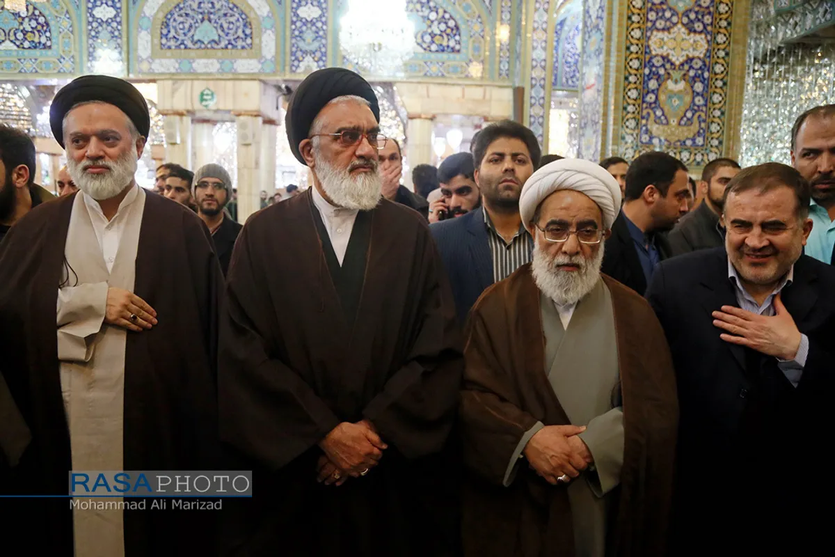 مراسم تشییع پیکر آیت الله مومن نماینده مردم استان قم در مجلس خبرگان رهبری