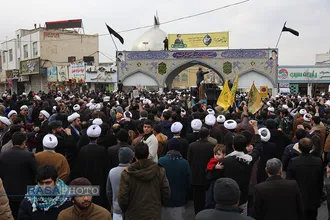 راهپیمایی خودجوش طلاب و بسیجیان قم در پی شهادت حاج قاسم سلیمانی