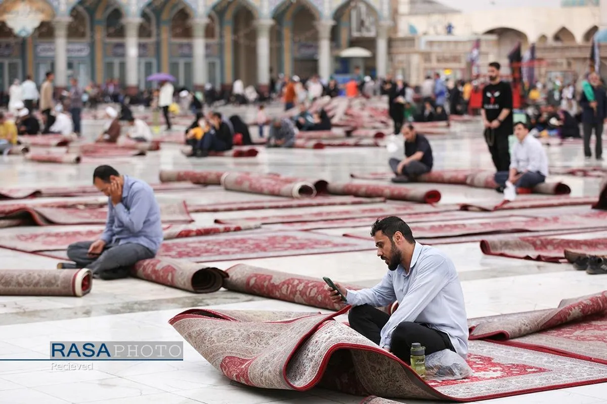 مراسم قرائت دعای عرفه امام حسین (ع) در مسجد جمکران