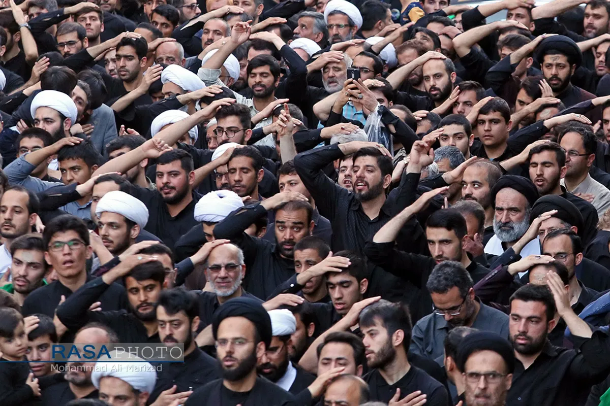 دسته عزاداری شهادت حضرت امام امیر المومنین (ع) با حضور حضرت آیت الله وحید خراسانی