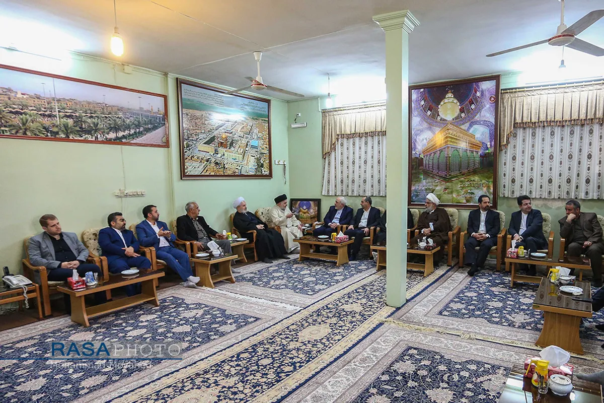 دیدار ظریف وزیر امور خارجه با علما و مراجع تقلید در قم