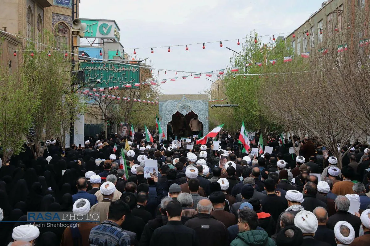 تشییع پیکر شهید خطیب در قم