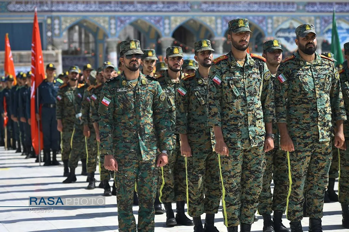 صبحگاه مشترک نیروی&zwnj;های مسلح در مسجد مقدس جمکران
