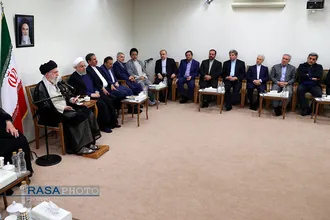 دیدار رئیس&zwnj;جمهور و اعضای هیئت دولت مقام معظم رهبری