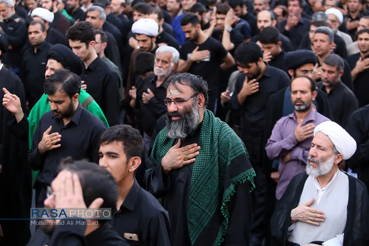 دسته عزاداری شهادت حضرت امام امیر المومنین (ع) با حضور حضرت آیت الله وحید خراسانی