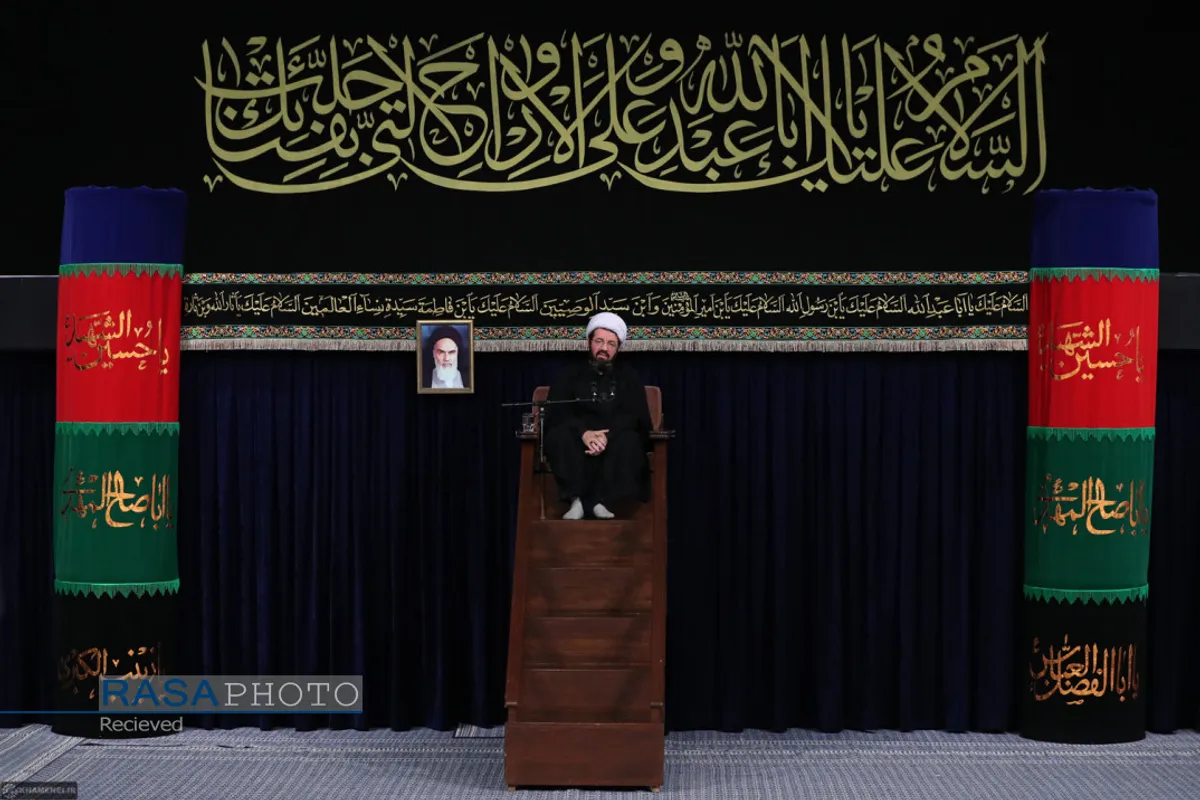 دومین شب مراسم عزاداری حضرت اباعبدالله الحسین (علیه&zwnj;السلام) با حضور مقام معظم رهبری
