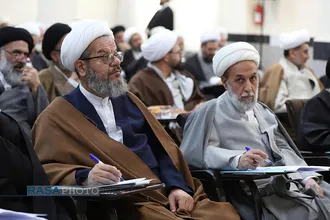افتتاحییه کمیسیون&zwnj;های سیزدهمین اجلاسیه جامعه مدرسین حوزه علمیه با علما بلاد
