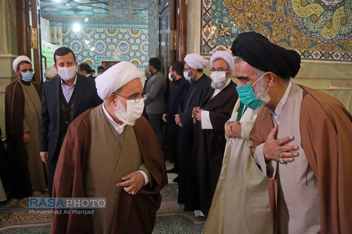تشییع پیکر آیت الله مجتهد شبستری در قم