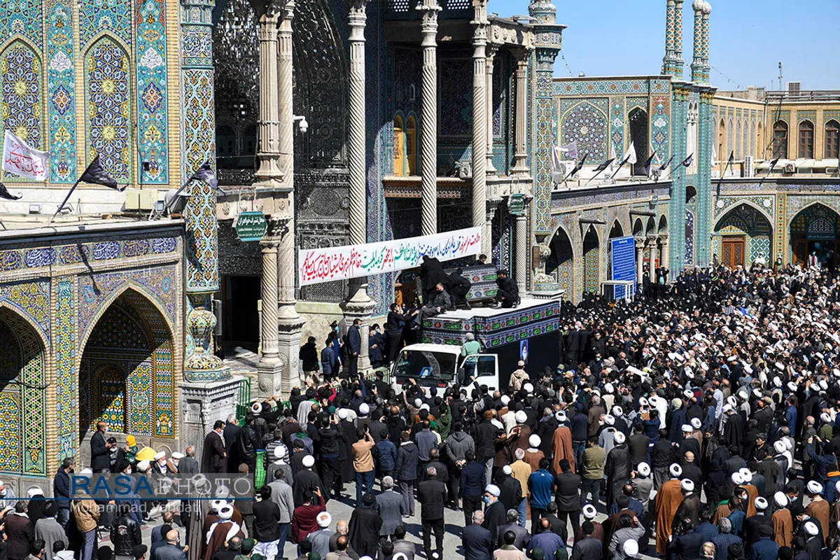 تشییع پیکر آیت الله علوی گرگانی در قم