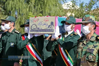 استقبال از ۳ شهید تازه تفحص شده در بجنورد&lrm; دفاع مقدس