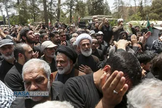 تشییع پیکر پاک سرلشکر شهید حاج محمدحسن محققی در تهران