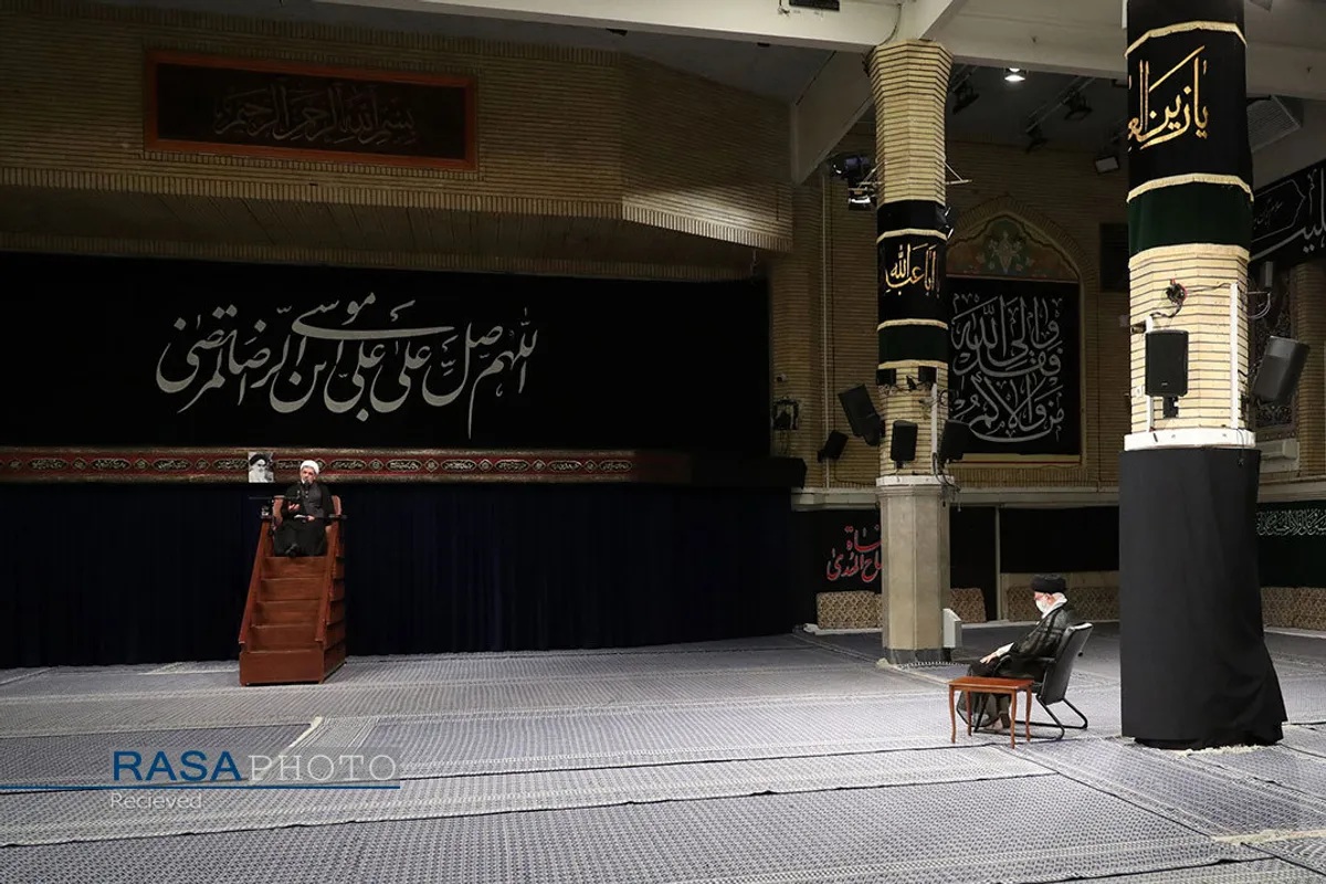 مراسم عزاداری شهادت امام رضا (ع) با حضور مقام معظم رهبری
