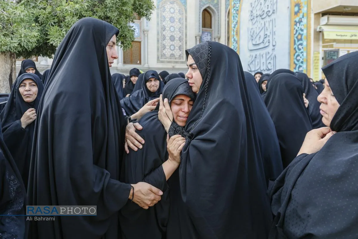 تشییع پیکر ۲ شهید جنگ تحمیلی سوم در قم