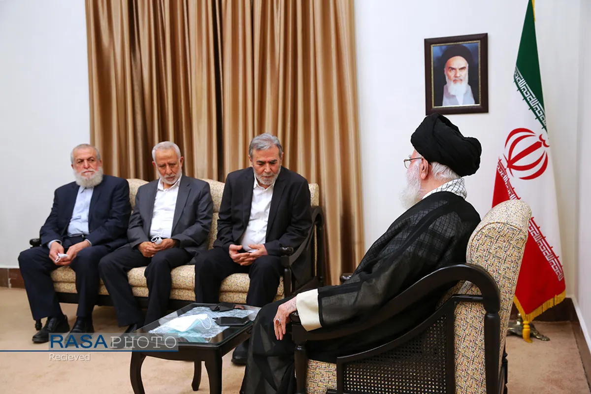 دیدار دبیرکل جنبش جهاد اسلامی فلسطین و هیئت همراه با رهبر انقلاب