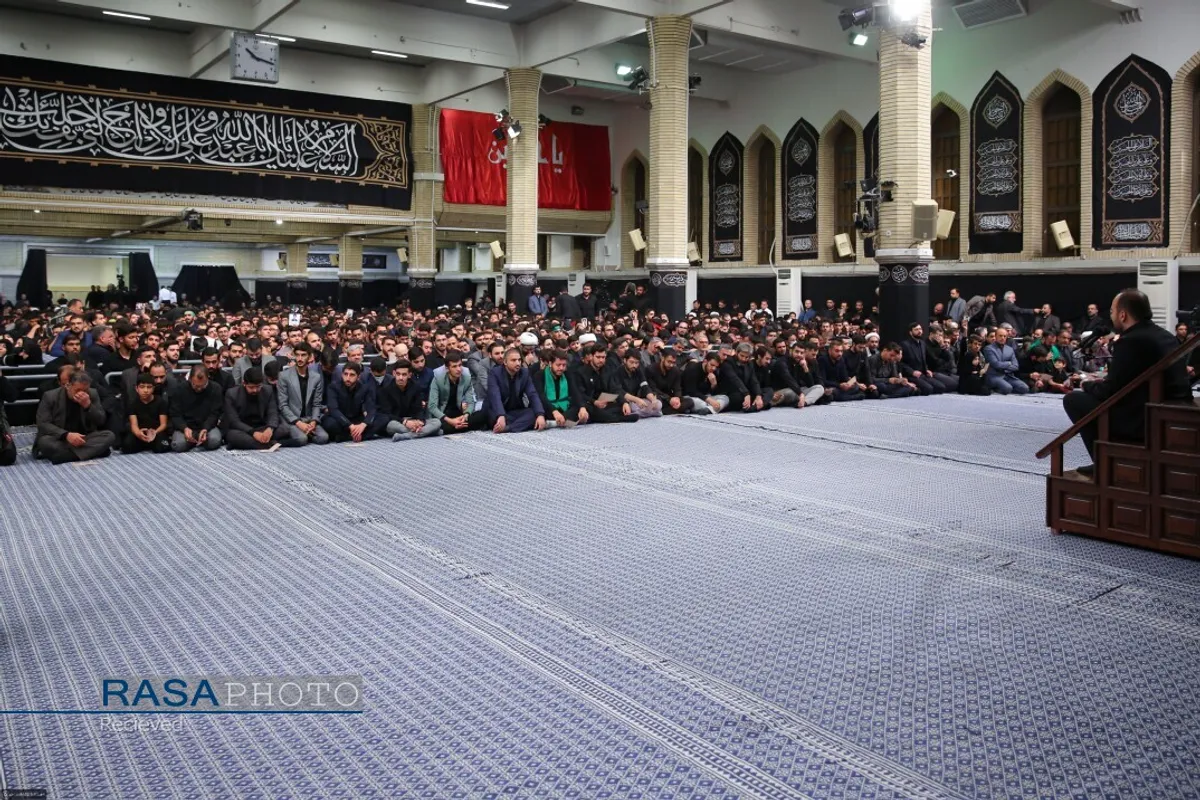 مراسم عزاداری روز اربعین هیئت&zwnj;های دانشجویی در حضور رهبر انقلاب