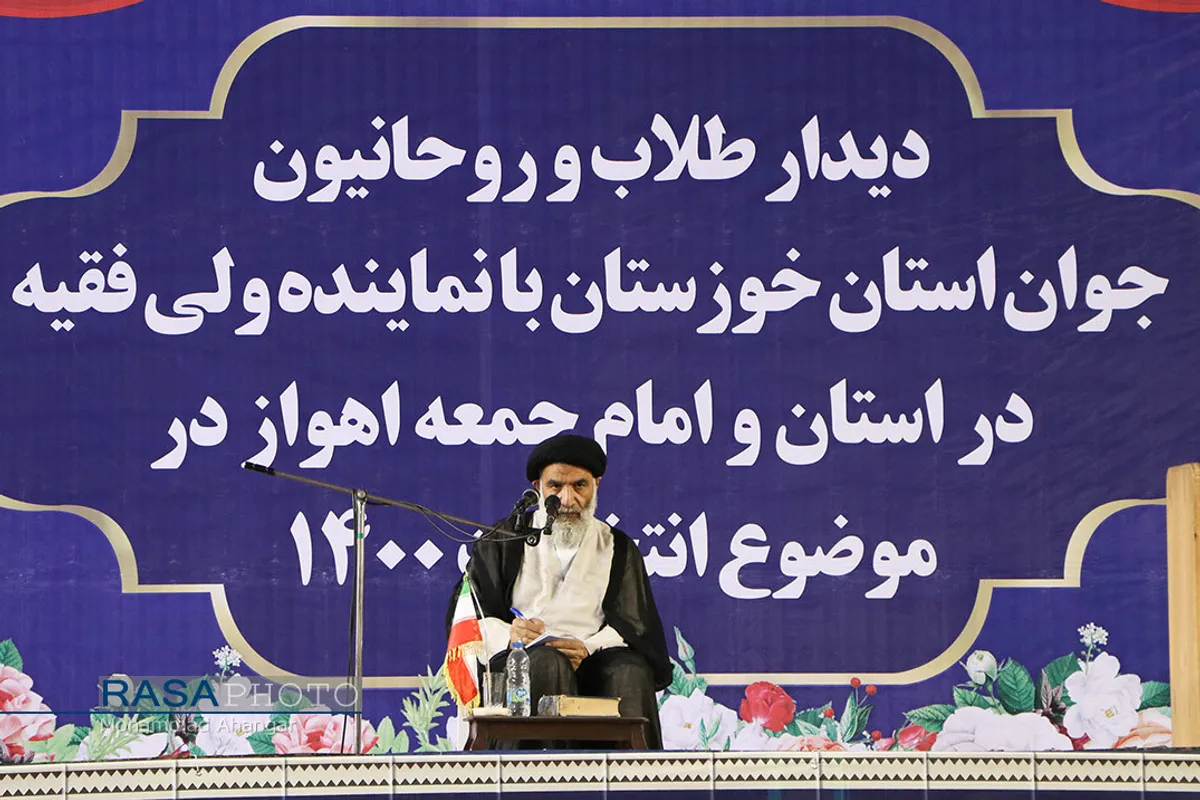 دیدار انتخاباتی طلاب جوان و فضلا با نماینده ولی فقیه در خوزستان&lrm;