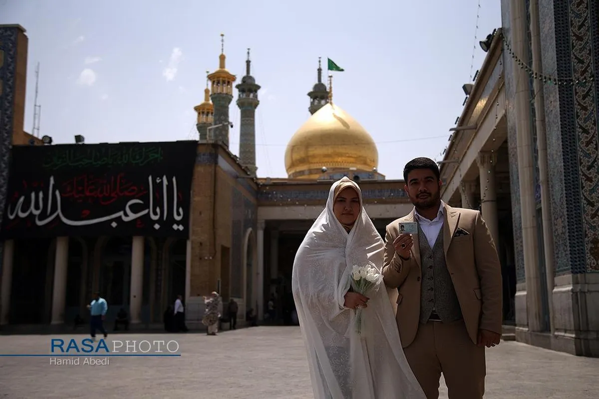 حضور مردم قم در پای صندوق رای