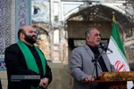 آیین تعویض پرچم گنبد مطهر حرم حضرت فاطمه معصومه (سلام&zwnj;الله&zwnj;علیها)