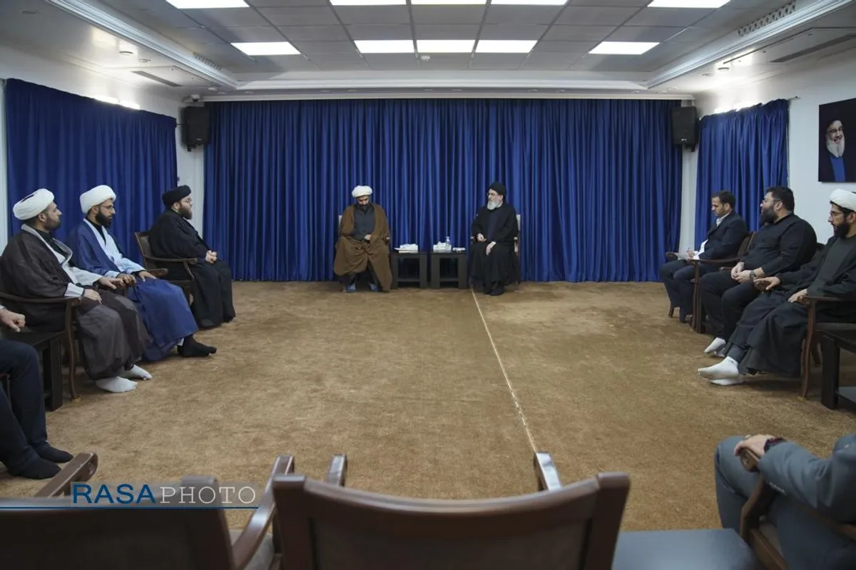 دیدار مدیرعامل  و دبیران خبرگزاری رسا با حجت&zwnj;الاسلام والمسلمین سیدهاشم الحیدری از فرماندهان جبهه مقاومت