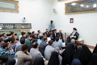 دیدار جمعی از مدال&zwnj;آوران المپیادهای علمی با رهبر معظم انقلاب
