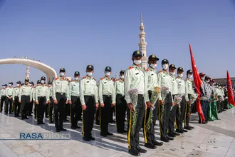 &laquo;عهد سربازی&raquo; نیرو&zwnj;های مسلح با امام زمان (عج) در جمکران&lrm;&lrm;