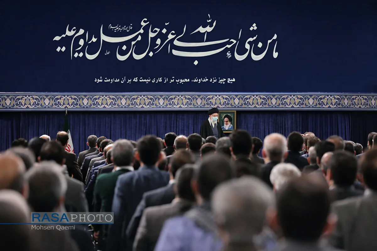 دیدار کارآفرینان، تولیدکنندگان و دانش بنیان&zwnj;ها با رهبر انقلاب