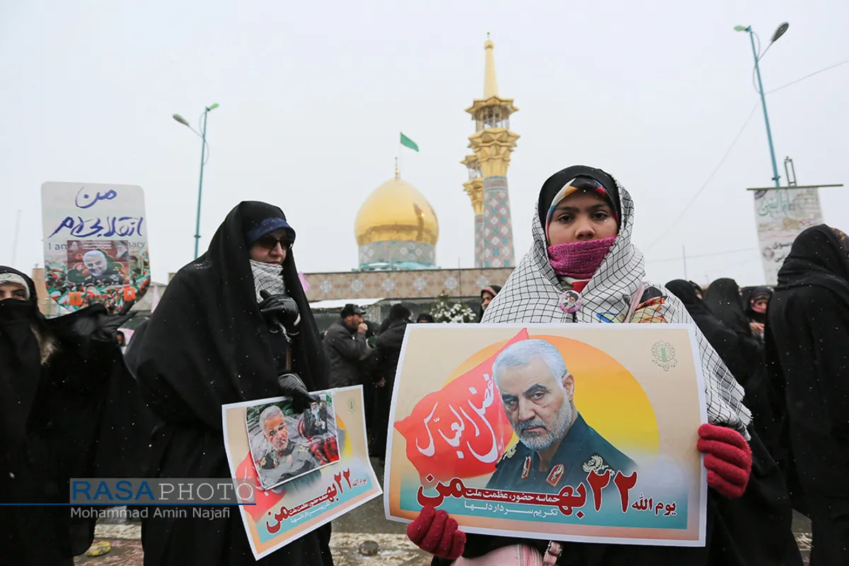 فجر سلیمانی | راهپیمایی ۲۲ بهمن در همدان