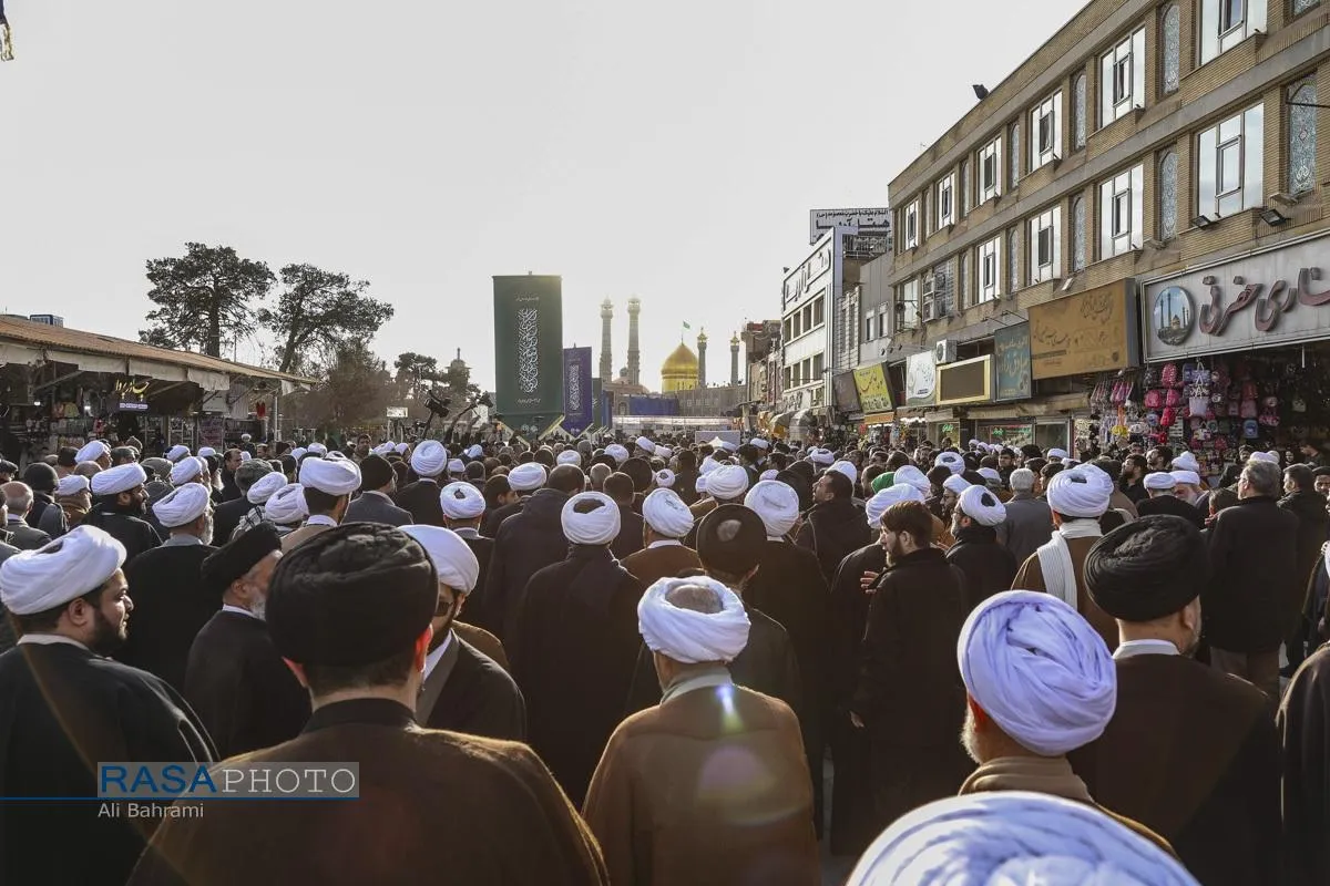 تشییع پیکر آیت الله سیدهادی حسینی سیستانی برادر حضرت آیت&zwnj;الله سید علی سیستانی