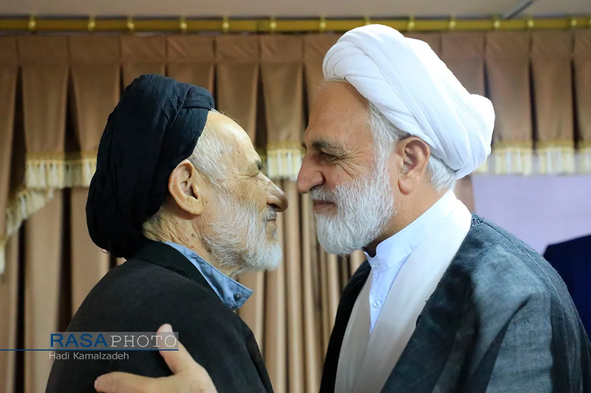 دیدار حجت الاسلام محسنی اژه&zwnj;ای معاون اول رییس قوه قضاییه با حجت الاسلام والمسلمین سید علیرضا عبادی نماینده، ولی فقیه در خراسان جنوبی