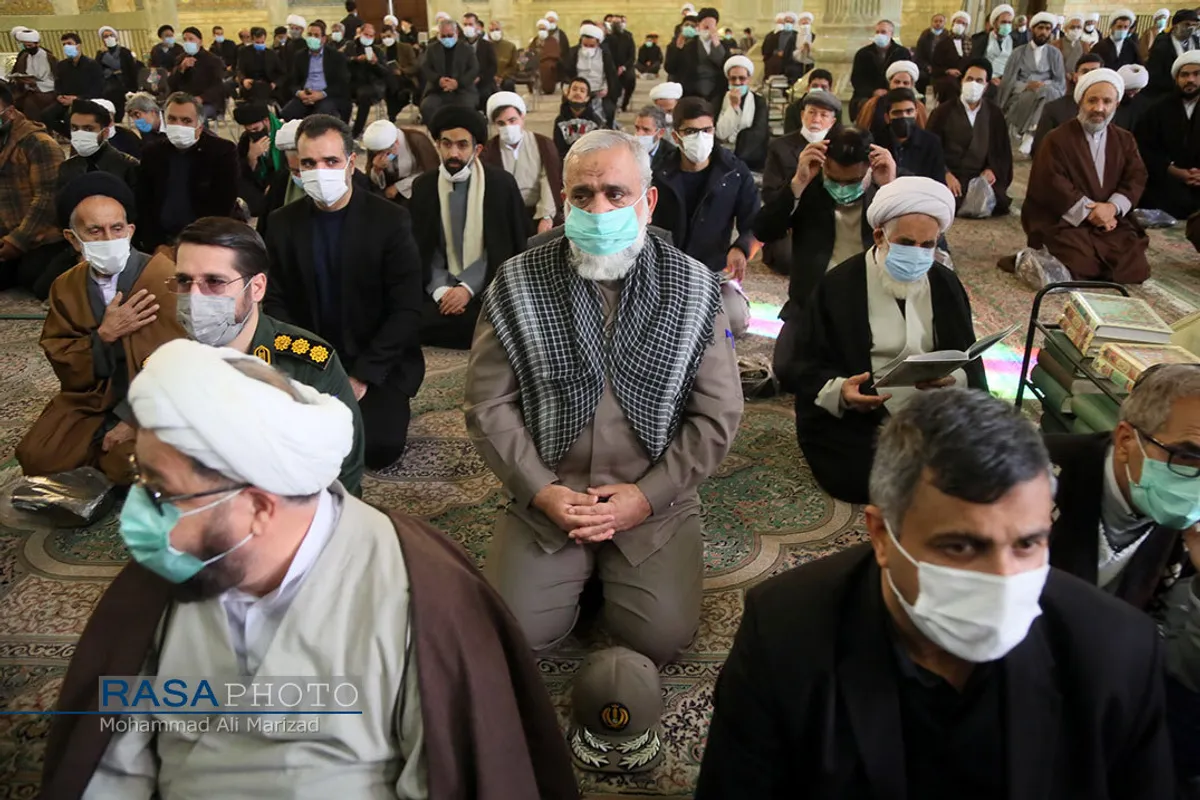 تشییع پیکر آیت الله مجتهد شبستری در قم