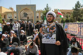 تجمع اعتراض&zwnj;آمیز حوزویان به هتک حرمت قرآن و اسلام